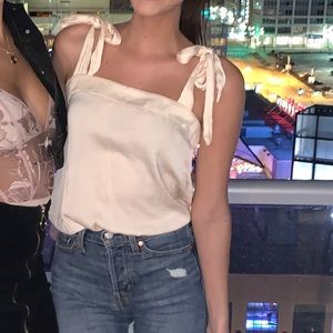 FREE PEOPLE TIE BODYSUIT TOP